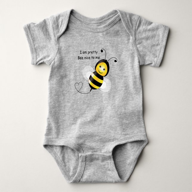 Happy Bee baby shirt (Front)