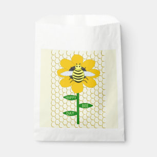Happy Bee Day Birthday Bumblebee Favour Bags
