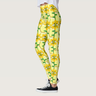 Happy Bee Day Birthday Bumblebee Leggings