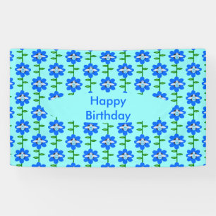 Happy Bee Day Boy Blue Birthday Bumblebee Custom Banner