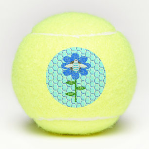 Happy Bee Day Boy Blue Birthday Bumblebee Tennis Balls