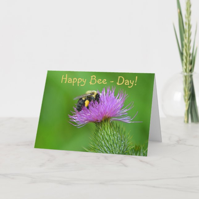 Happy Bee-Day Card (Front)