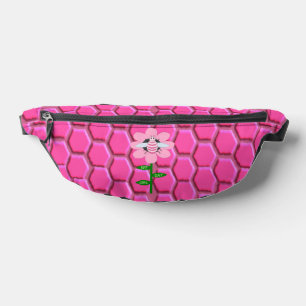 Happy Bee Day Girl Pink Birthday Bumblebee Bum Bags