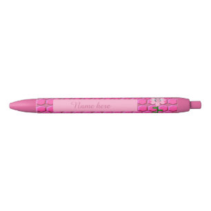 Happy Bee Day Girl Pink Birthday Bumblebee Custom Black Ink Pen