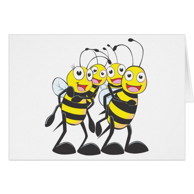 Happy Bee Family (Front Horizontal)