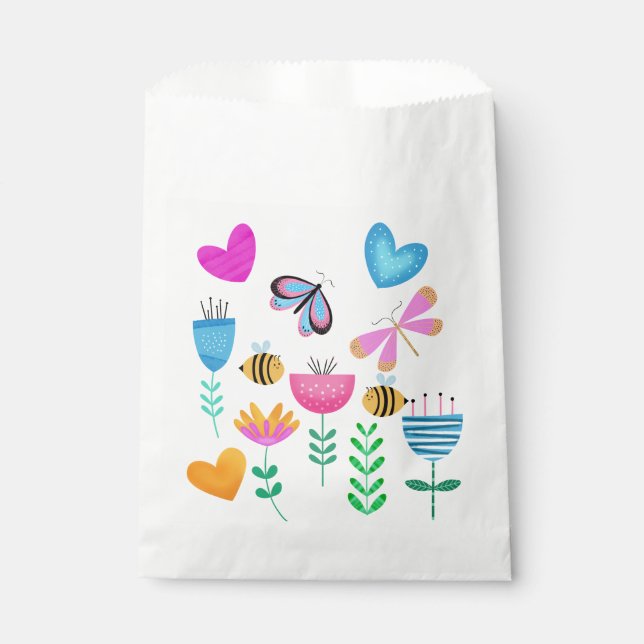 Happy Bee Garden Favour Bags (Front)