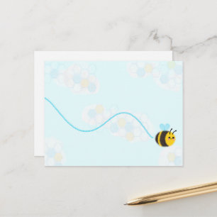 Happy bee postcard