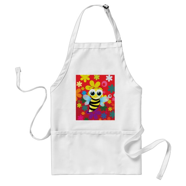 Happy bee standard apron (Front)