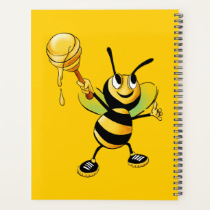 Happy Bees Cartoon Cute Black and Yellow drawings  Planner