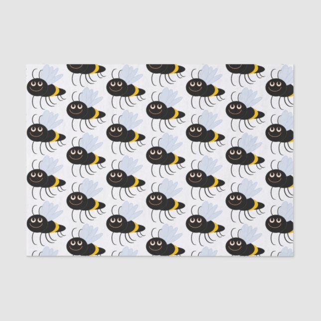 Happy Bees Tissue Paper (Front)