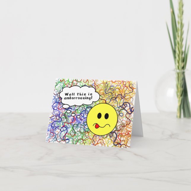 Happy Belated Birthday-Had a Brain Fart & Forgot Card (Front)