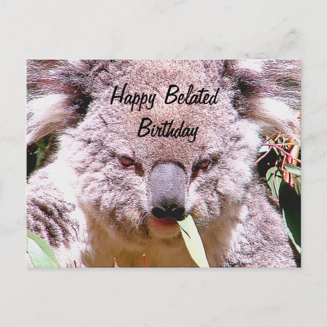 Happy belated birthday_ postcard (Front)