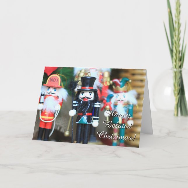 Happy Belated Christmas Nutcrackers card (Front)