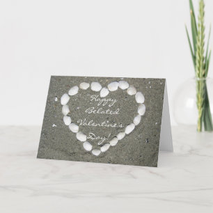 Happy Belated Valentine's Day Seashell clam card