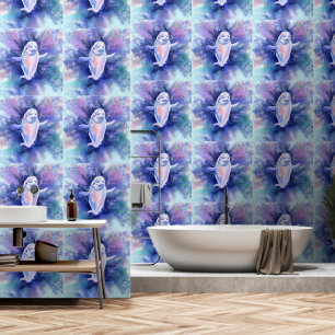 Happy Beluga Whale Swimming Wallpaper