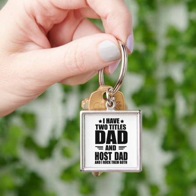 Happy best fathers day gift ideas good host dad key ring (Hand)
