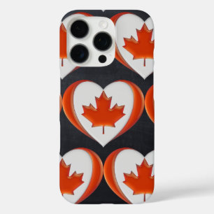 Happy BI Love Canada Heart Flag Maple Leaf Not for iPhone 16 Pro Case