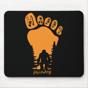 Happy Big Foot Halloween Mouse Pad