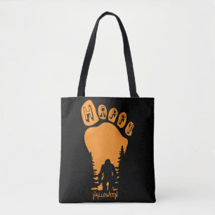 Happy Big Foot Halloween Tote Bag