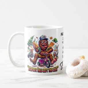Happy Bigfoot Sasquatch Breakfast Coffee Mug
