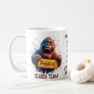 Happy Bigfoot Sasquatch Mugshot Search Team Coffee Mug