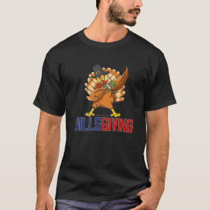 Happy BillsGiving Chicken Dabbing Turkey T-Shirt
