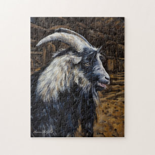 Happy Billy Goat Jigsaw Puzzle