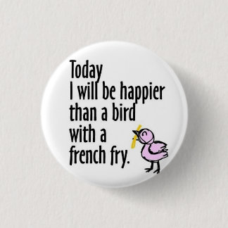 Happy Bird 3 Cm Round Badge