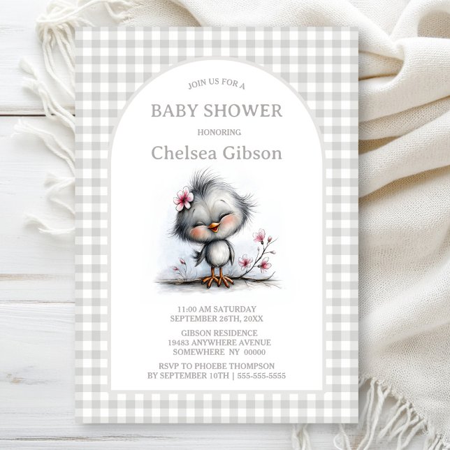 Happy Bird Baby Shower Invitation (Creator Uploaded)