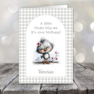 Happy Bird Birthday Card