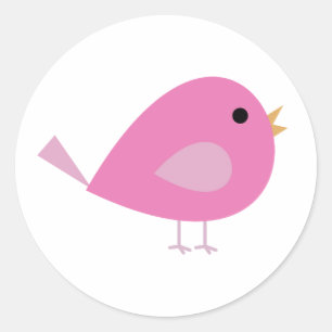 Happy Birdie Classic Round Sticker