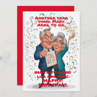 happy birth day funny 60th invitation