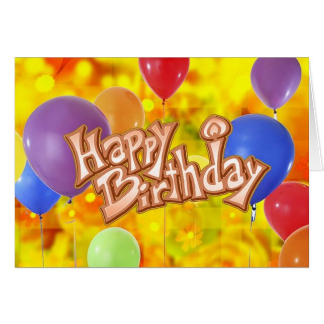 happy birthday (Front Horizontal)