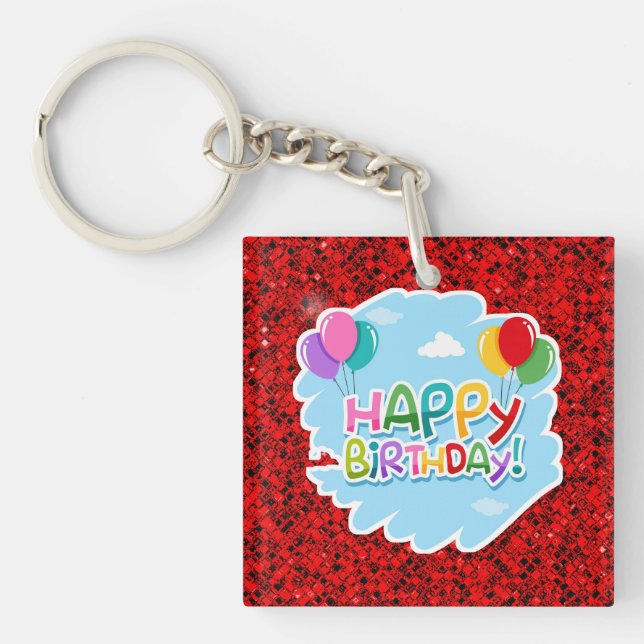 Happy Birthday!-23769 Key Ring (Front)