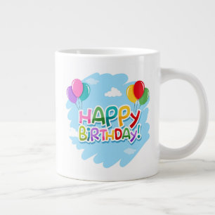 Happy Birthday!-23769 Large Coffee Mug