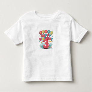 Happy birthday 3 gift for  toddler T-Shirt