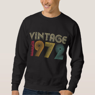 Happy Birthday 50th 50 Years Old Vintage Gift Men Sweatshirt