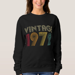 Happy Birthday 50th 50 Years Old Vintage Gift Men Sweatshirt