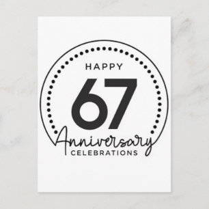 Happy birthday, 67 years, six seven birthday, 2026 postcard