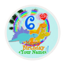 Happy Birthday 6 Years Dinosaurs Party
