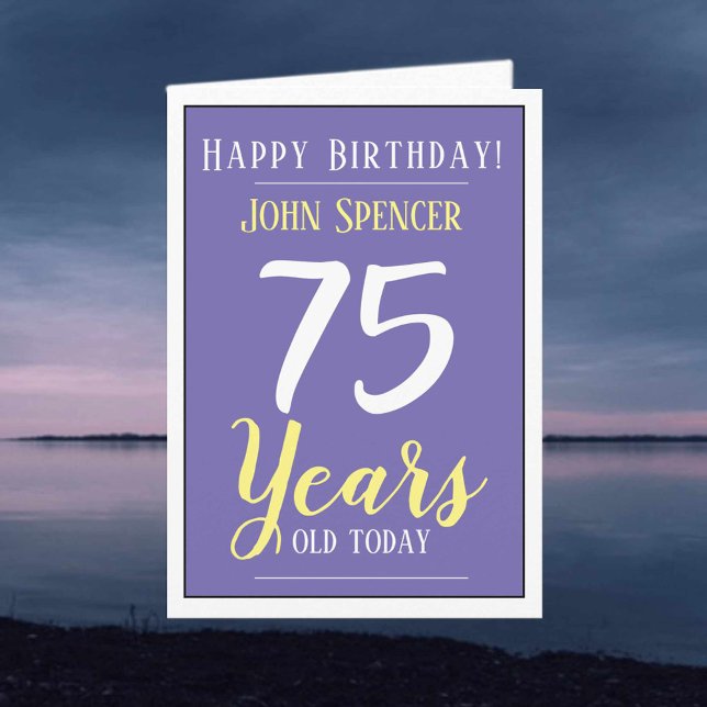 Happy Birthday 75 Years Old Card (Creator Uploaded)