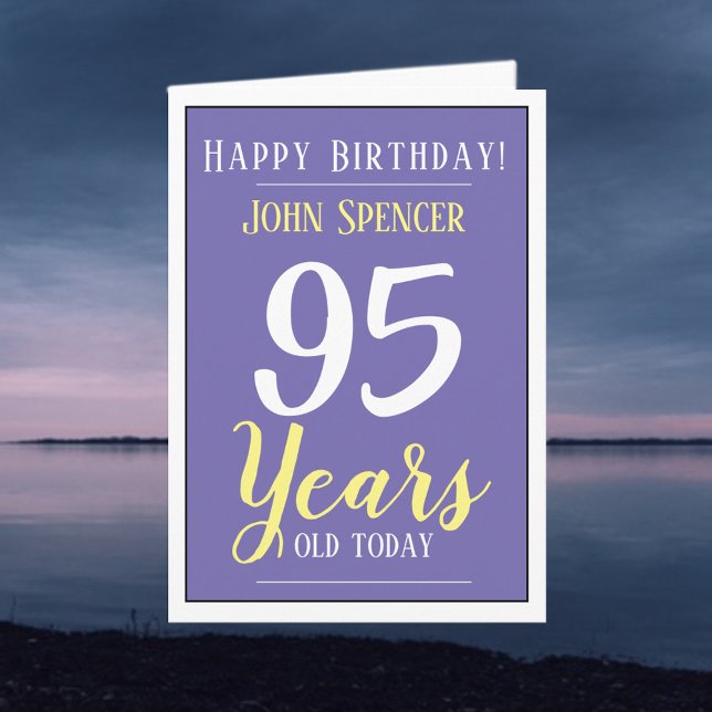 Happy Birthday 95 Years Old Card (Creator Uploaded)