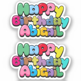 Happy Birthday Abigail