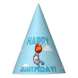 Happy Birthday! Add The Age Opossum & Red Balloon Party Hat