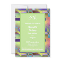Happy Birthday Adult Any Age Abstract Pattern