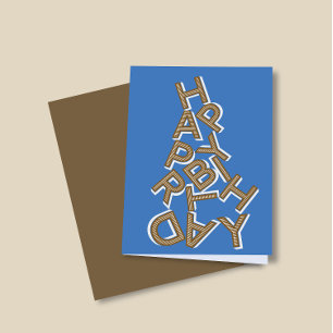 Happy Birthday Aesthetic Personalise Greeting Card