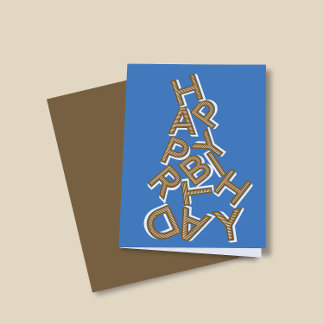 Happy Birthday Aesthetic Personalise Greeting Card