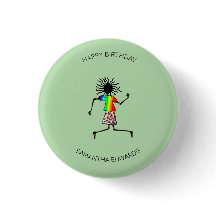 Happy Birthday, African Art Cute Happy Dancer 