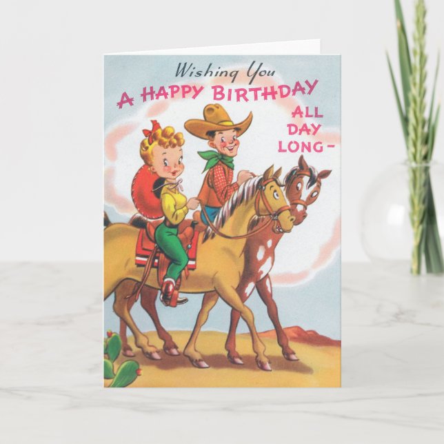 Happy Birthday All Day Long Card (Front)