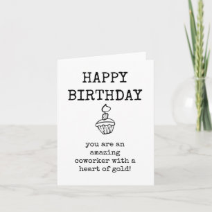 Happy Birthday Amazing Coworker Card